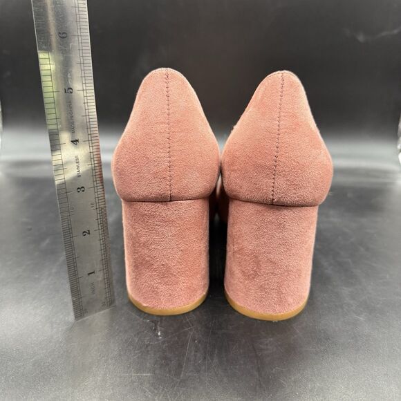 Kelly & Katie Pink Rosewell Suede Heels 3" Pointed Toe Size 8.5 - Picture 4 of 7